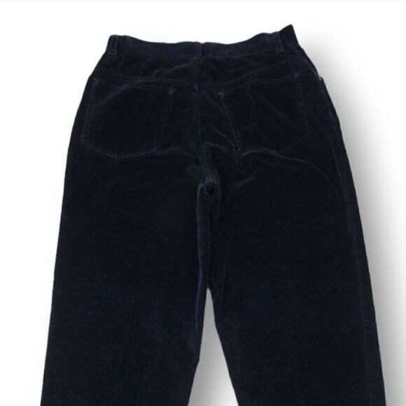 Vintage 90s Y2K Ralph Lauren Wide Leg High Rise Mom Velvet Jeans Size 10 - Picture 4 of 10